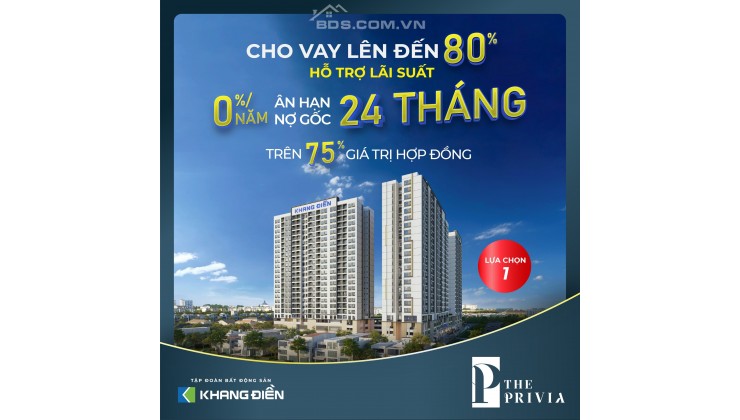 Bán căn hộ liền kề Aeon Mall, NH hỗ trợ đến 75% , Ck 10%, Giá gốc CĐT